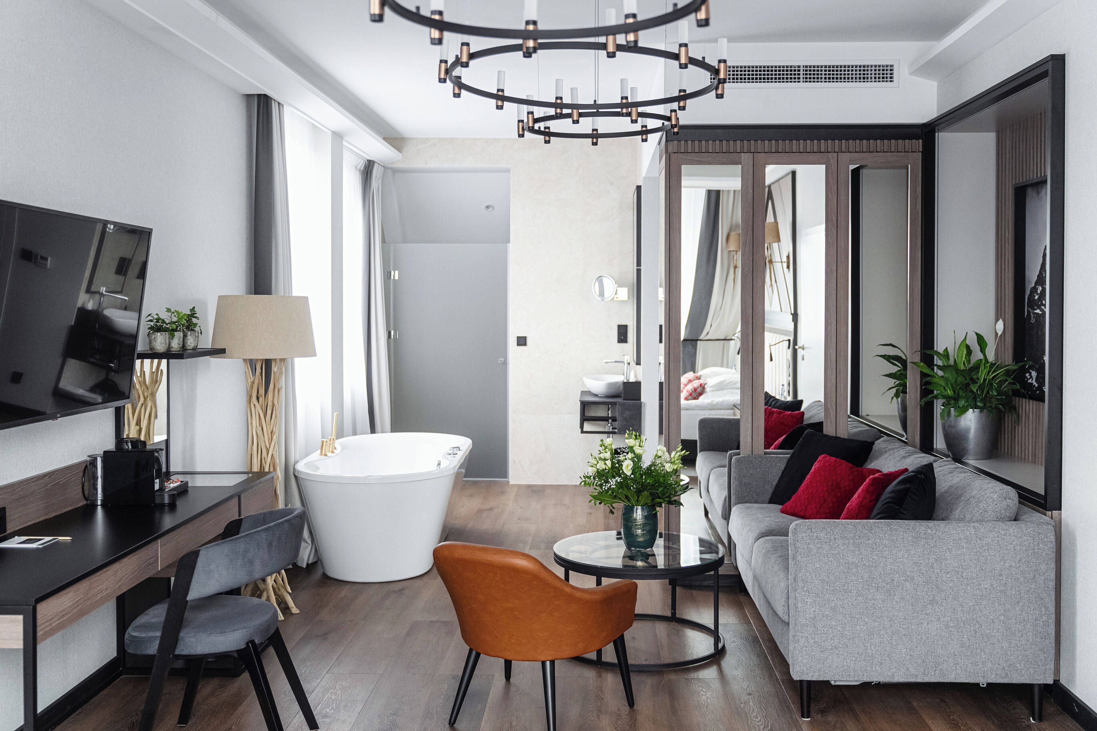 executive apartment, 1 bedroom | 1 bedroom, premium bedding, minibar, in-room safe