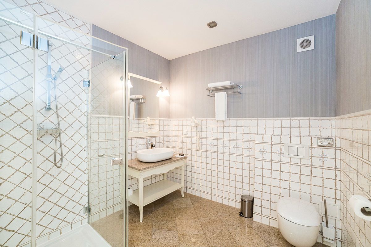 superior double or twin room, private bathroom | bathroom | shower, free toiletries, hair dryer, towels