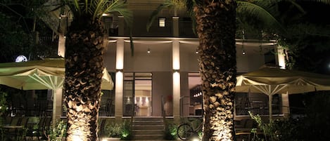 Front of property – evening/night