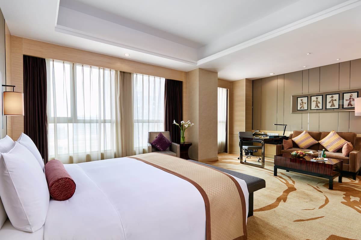 Biancheria da letto di alta qualità, minibar, una scrivania