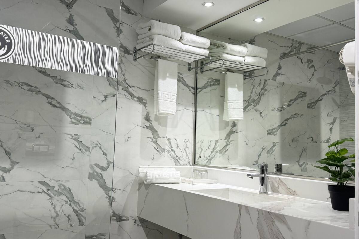 deluxe double or twin room | bathroom sink