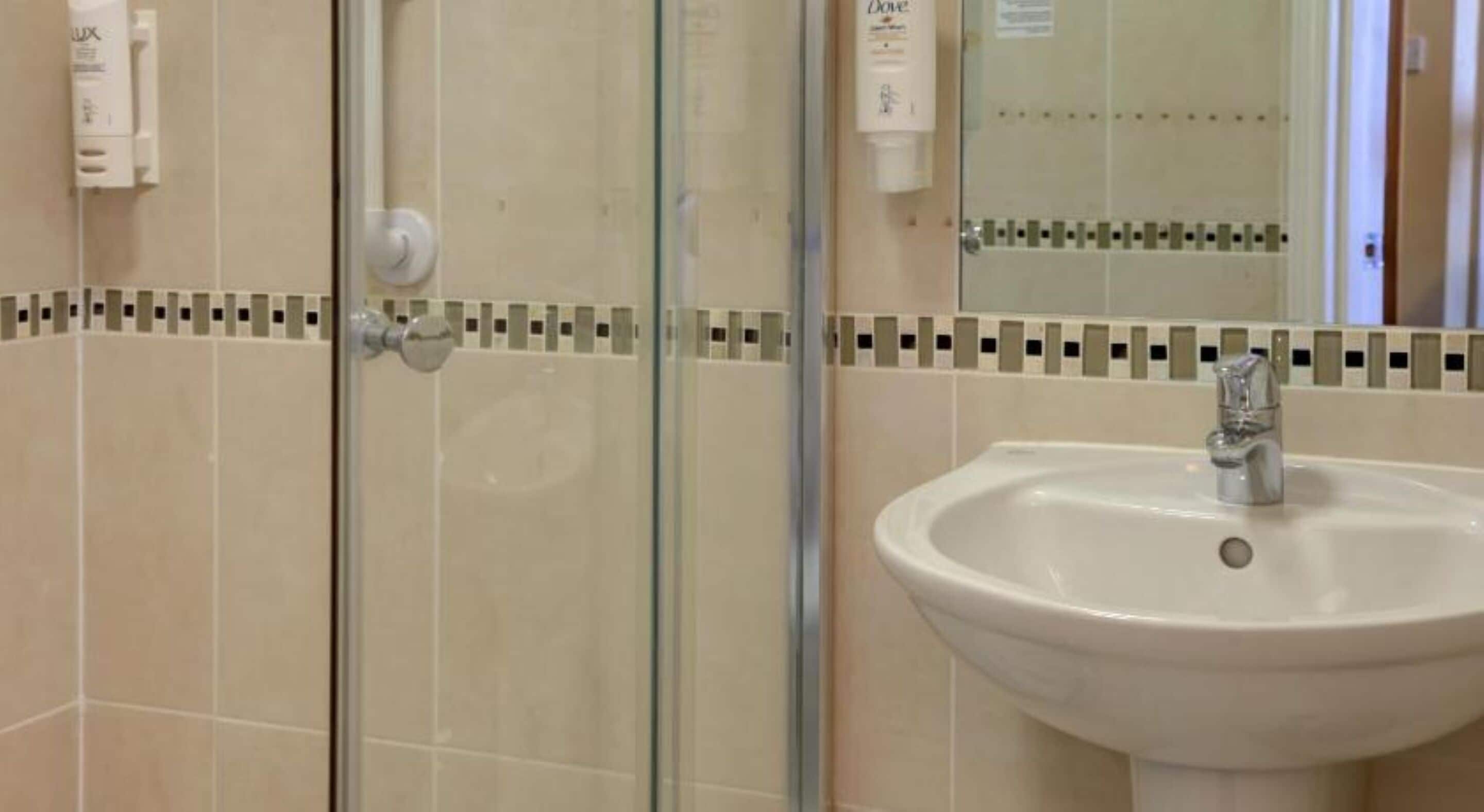 free toiletries, hair dryer, towels