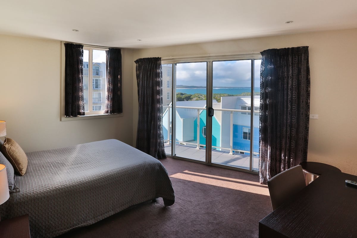 luxury three bedroom spa apartment | individually decorated, individually furnished, desk, laptop workspace