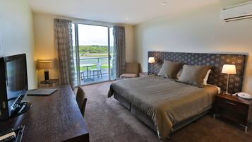 Individually decorated, individually furnished, desk, laptop workspace