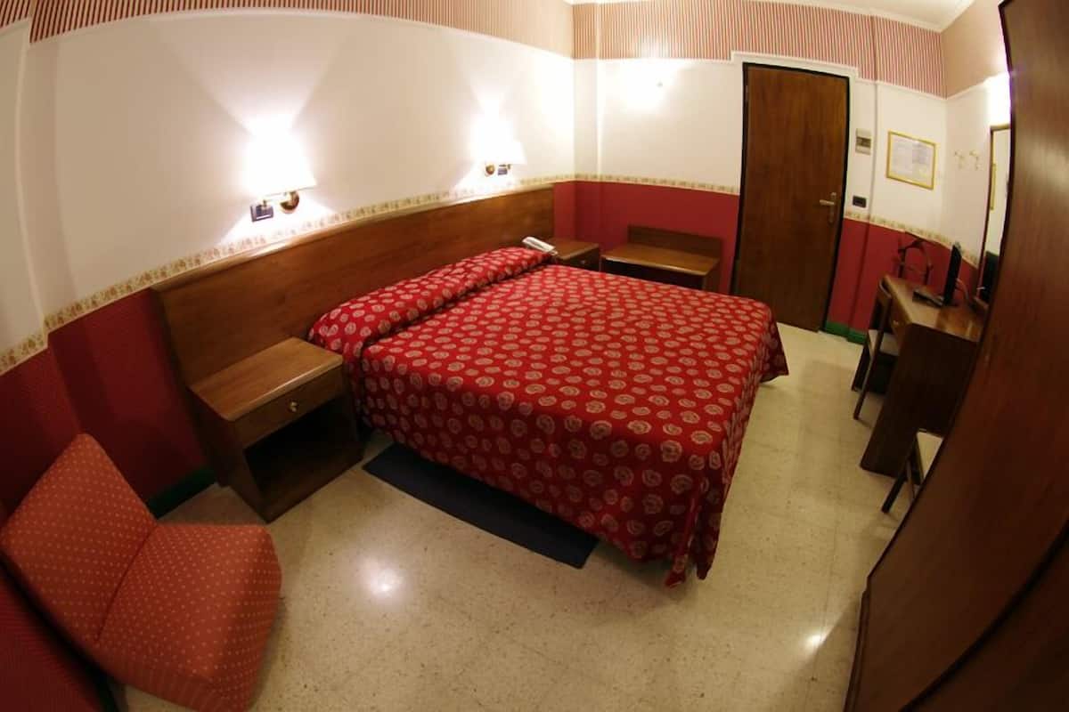 Desk, free WiFi, bed sheets