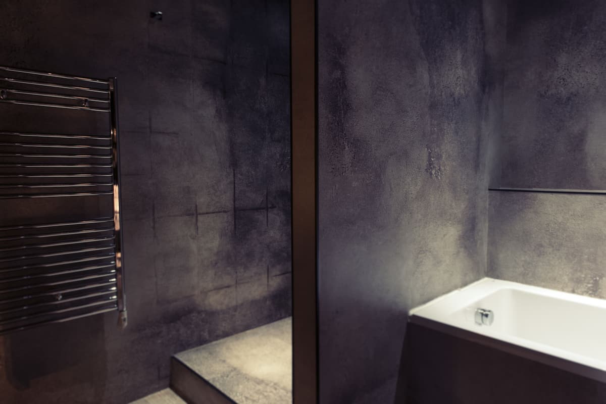 shower, rainfall showerhead, designer toiletries, hair dryer