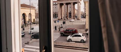Vue sur la ville depuis l’hébergement