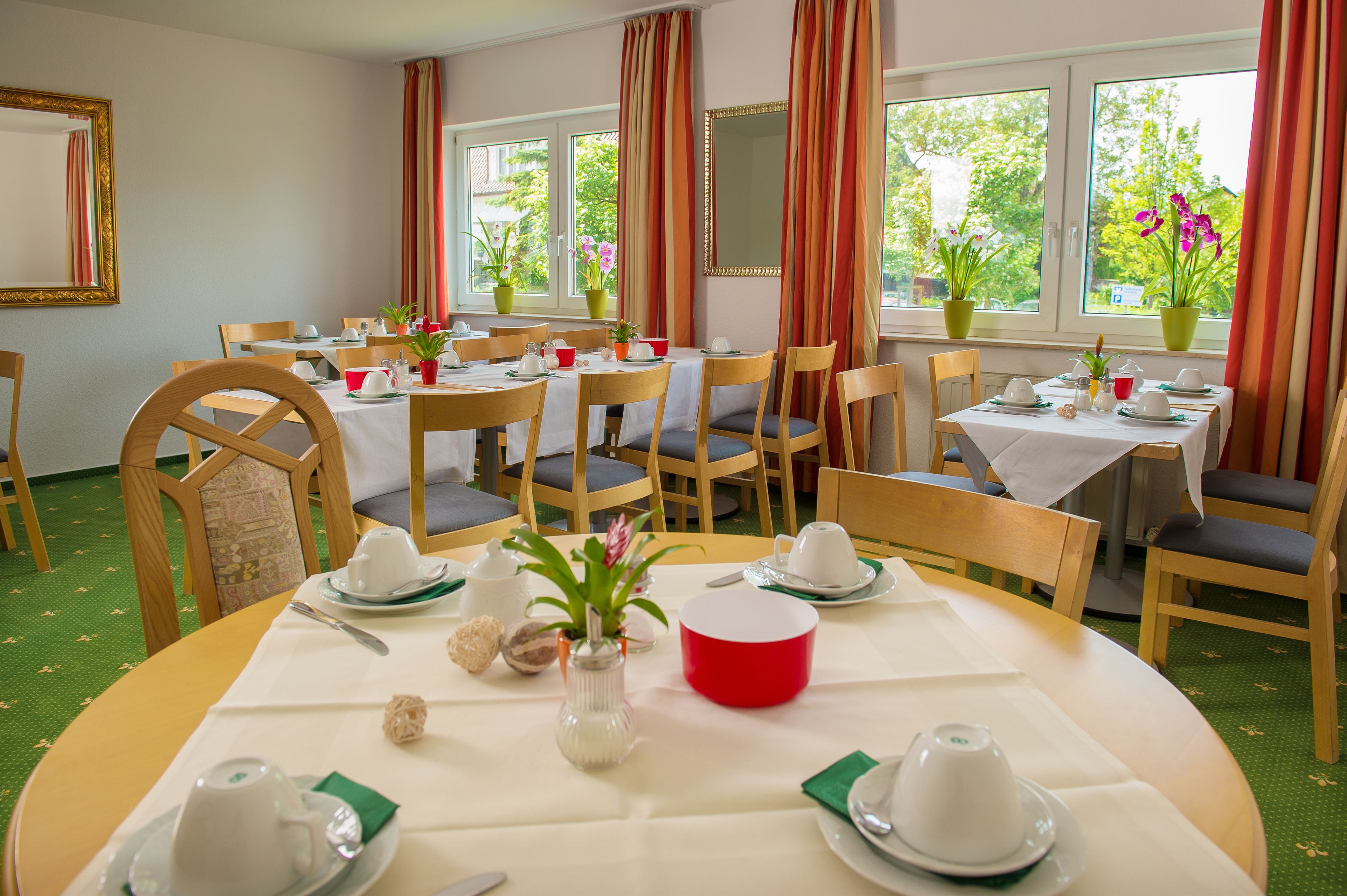 Daily self-serve breakfast (EUR 12.90 per person)