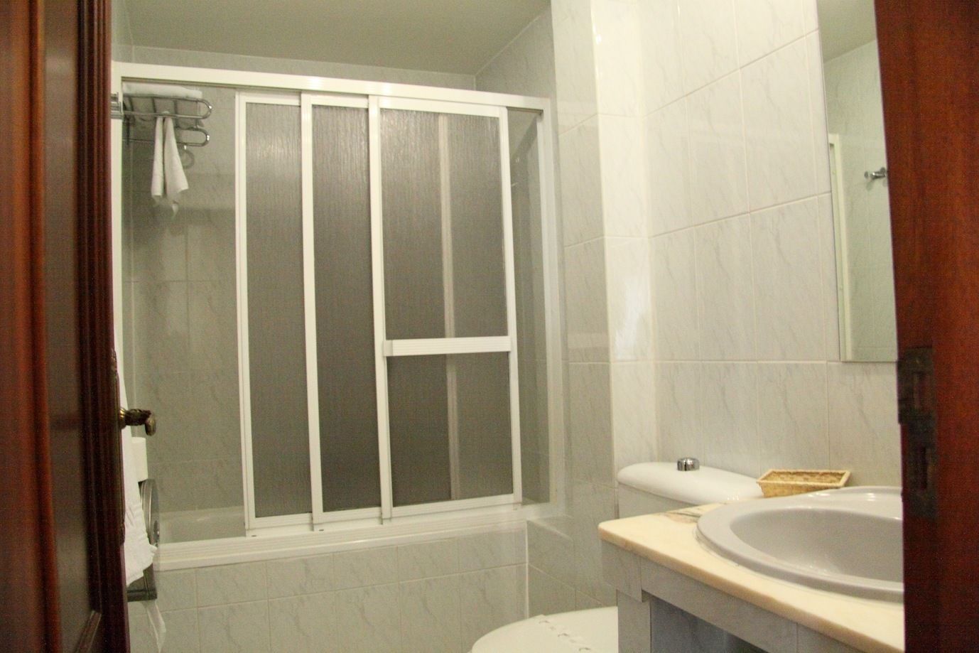 free toiletries, hair dryer, towels