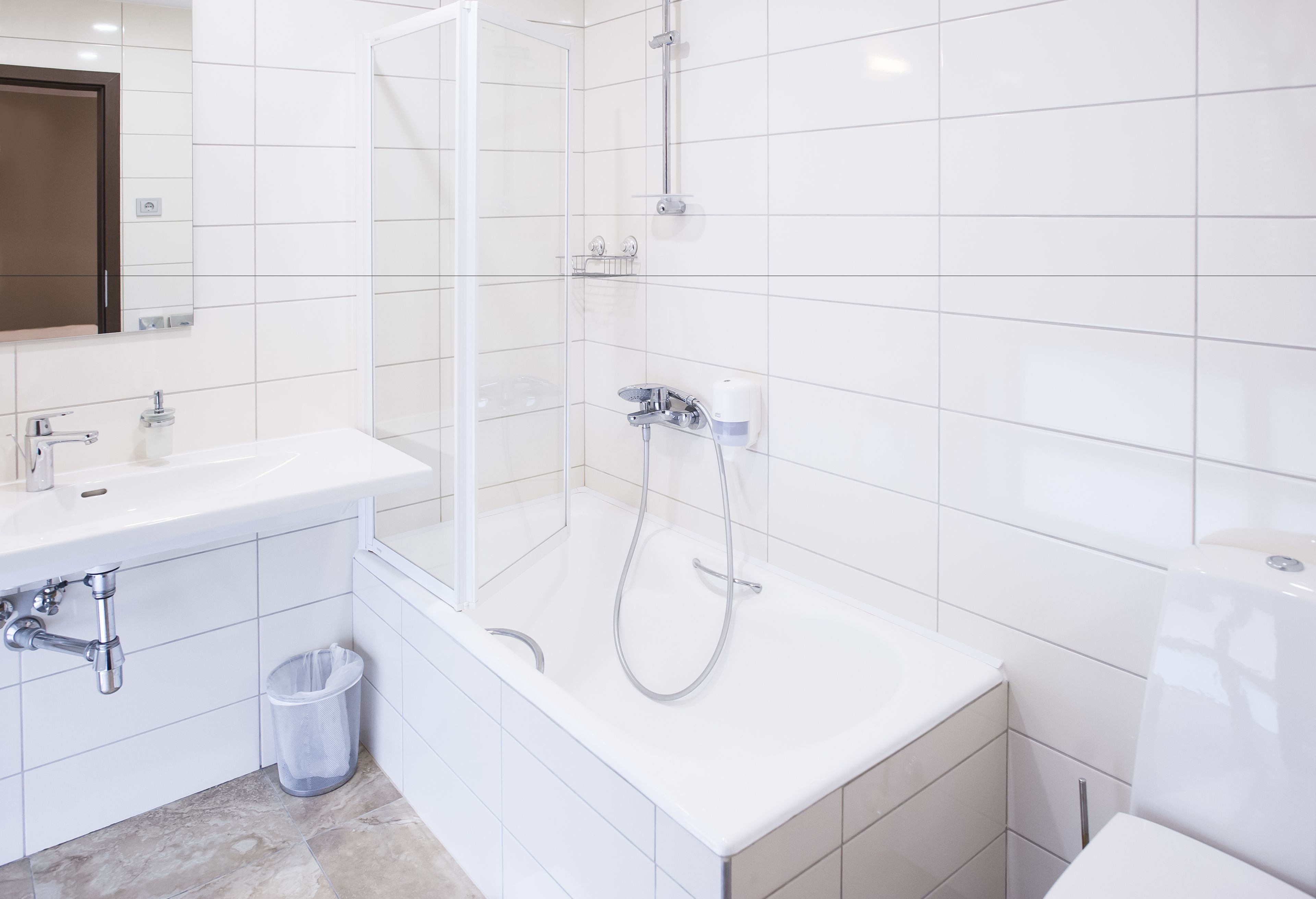 family room | bathroom | hair dryer, towels