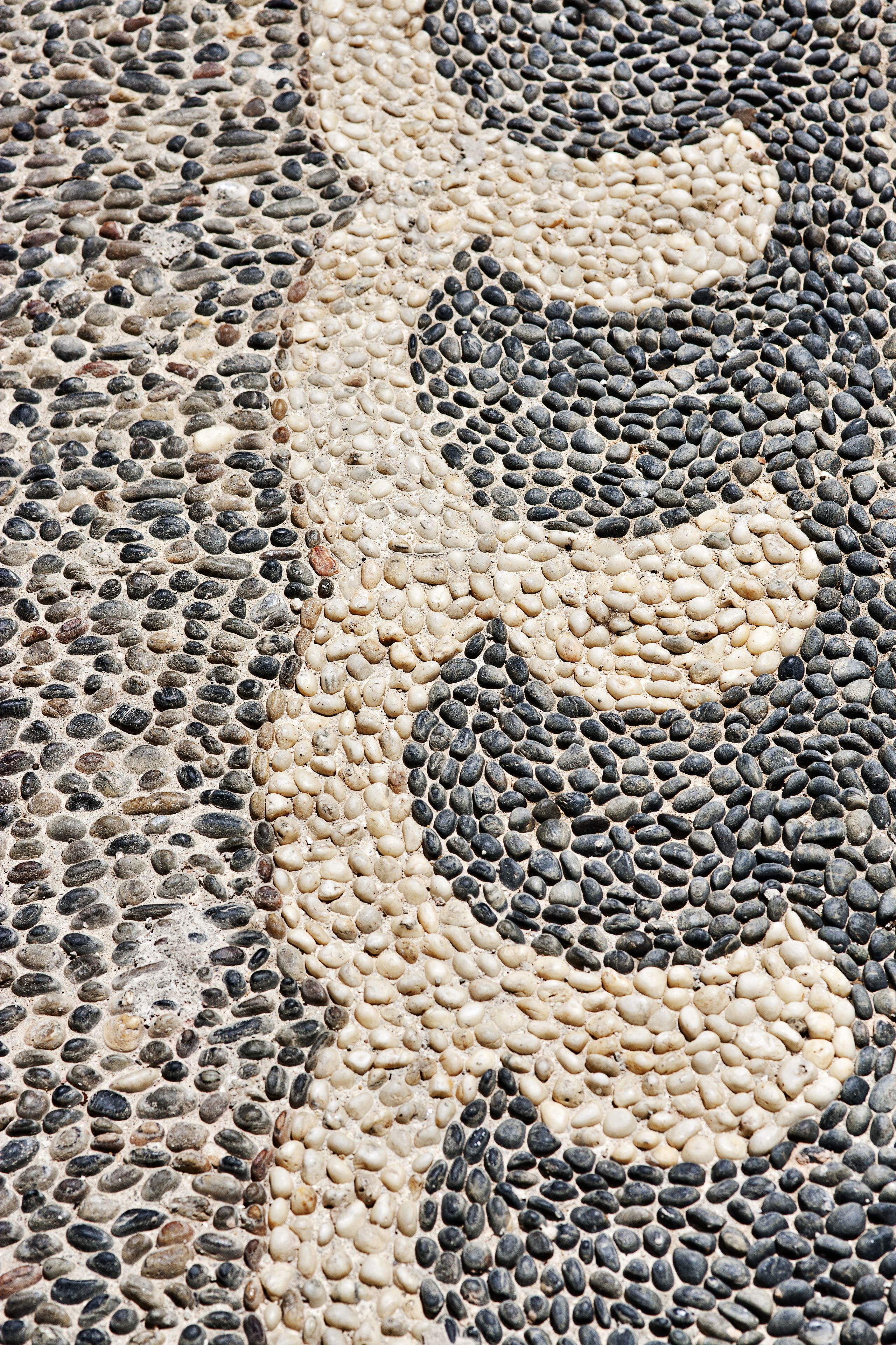 A close-up of a patterned surface with a distinct, irregular design.