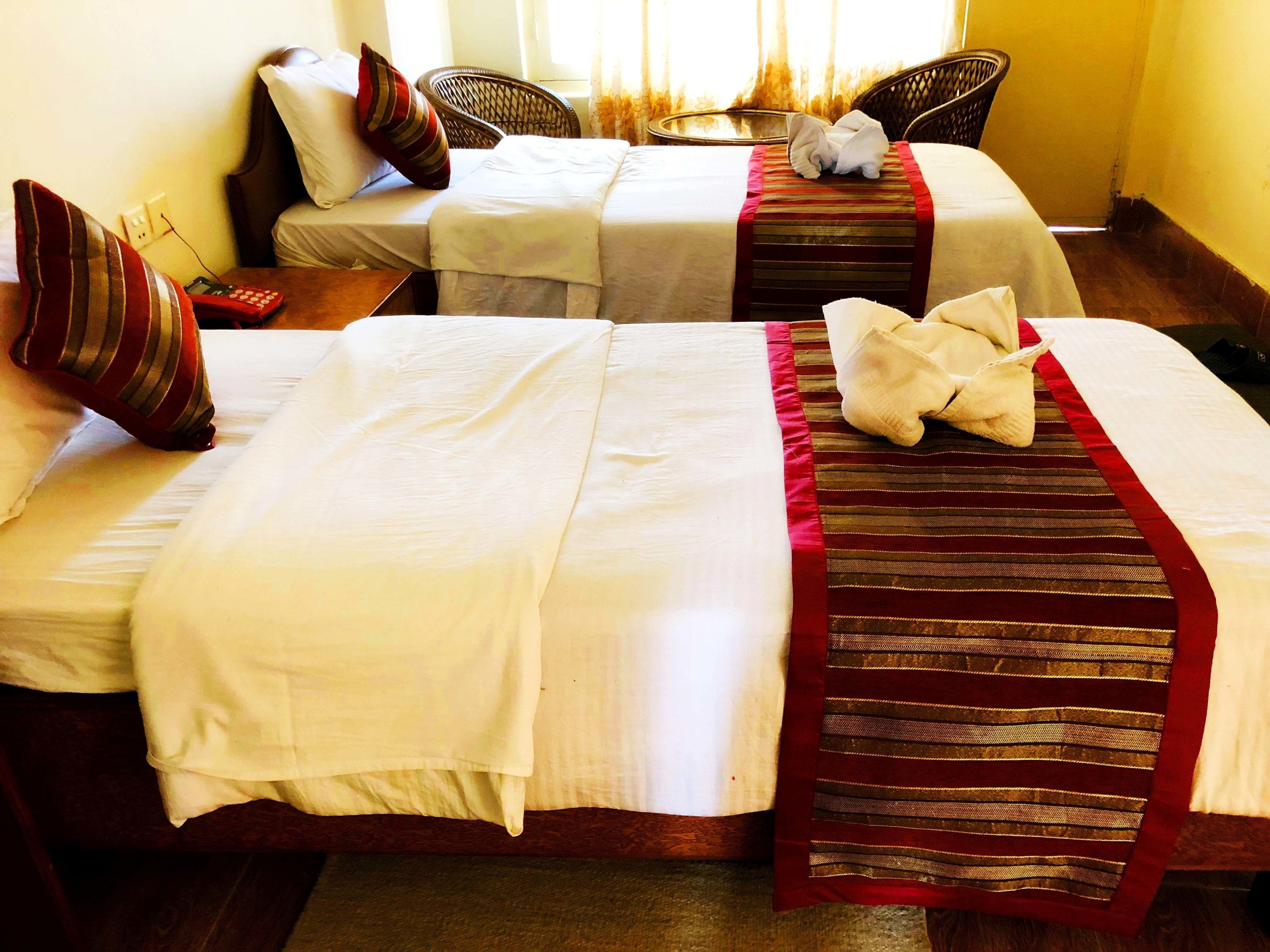 Premium bedding, memory foam beds, in-room safe, individually decorated