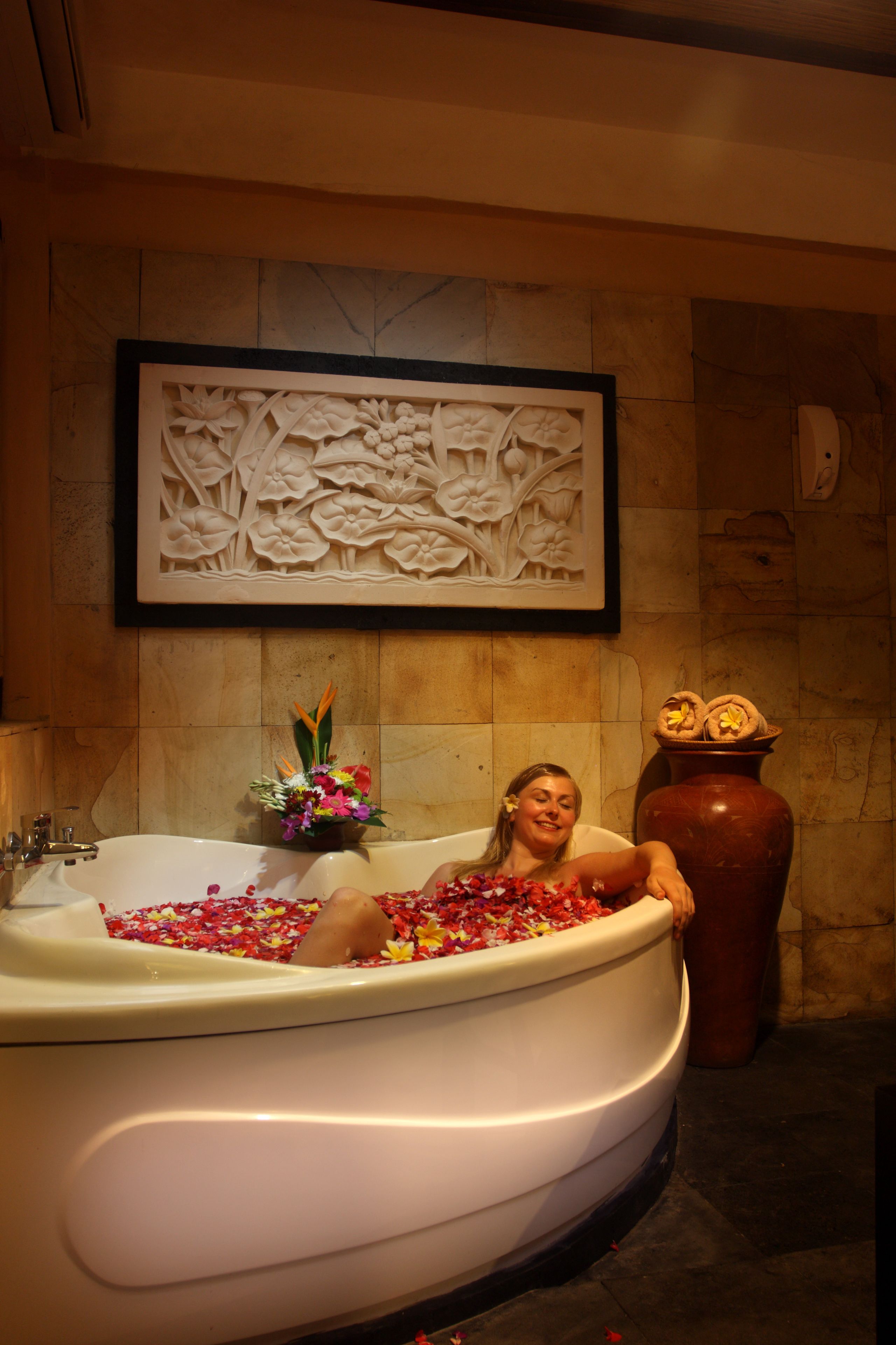 Behandlingsrum til par, manicure og pedicure, massagebehandlinger