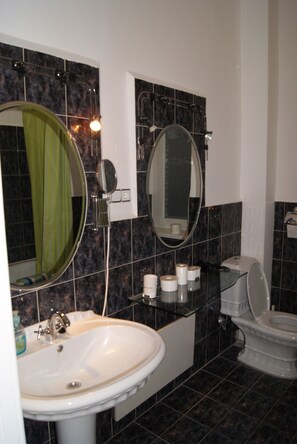 Apartment for 3 people, Kitchen | Bathroom | Shower, rainfall showerhead, hair dryer, towels