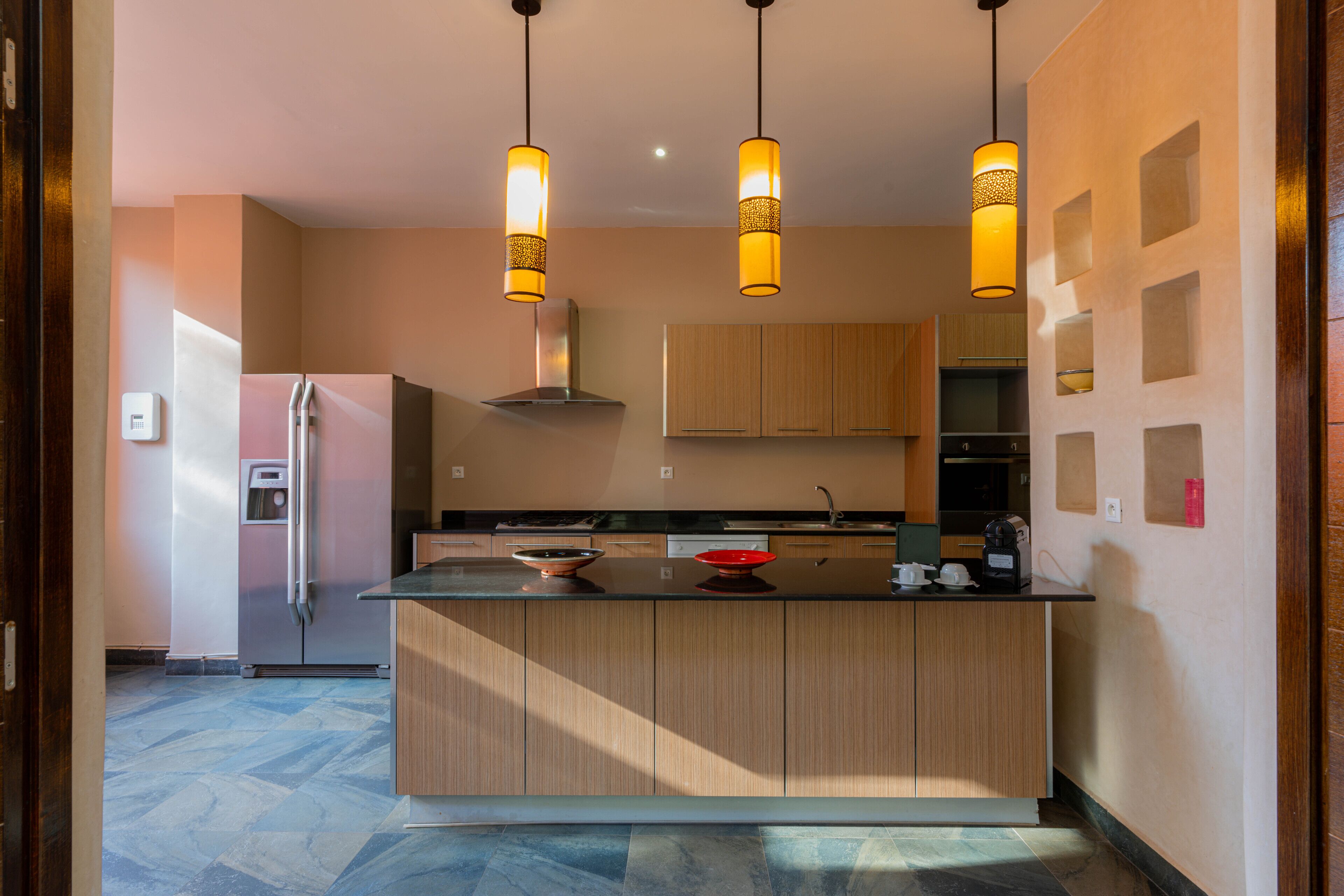 full-sized fridge, oven, stovetop, dishwasher