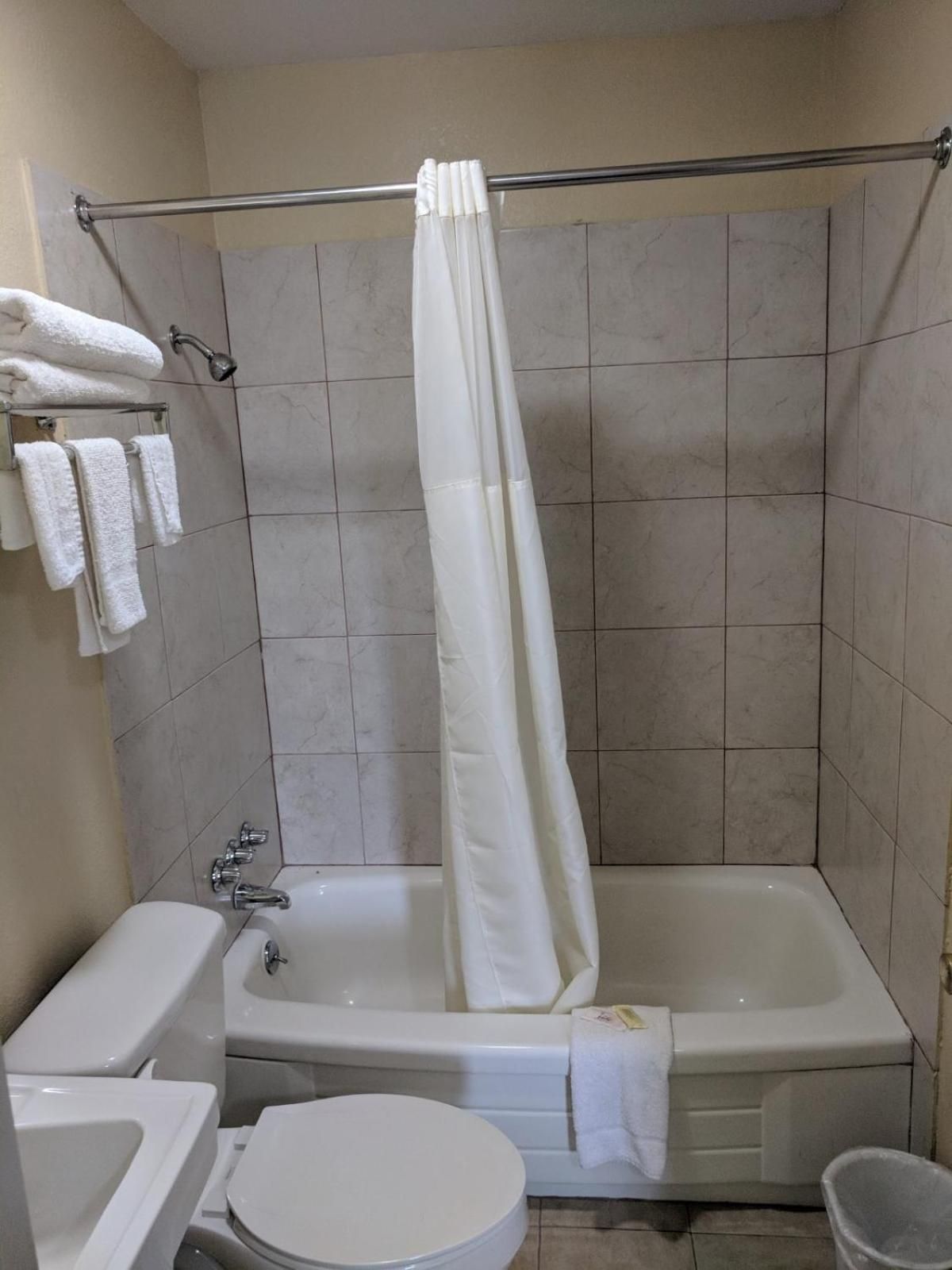 Shower, free toiletries, hair dryer (on request), towels