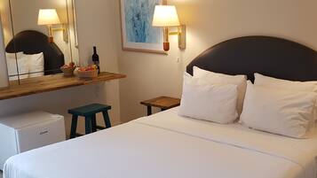 In-room safe, blackout curtains, cots/infant beds, free WiFi