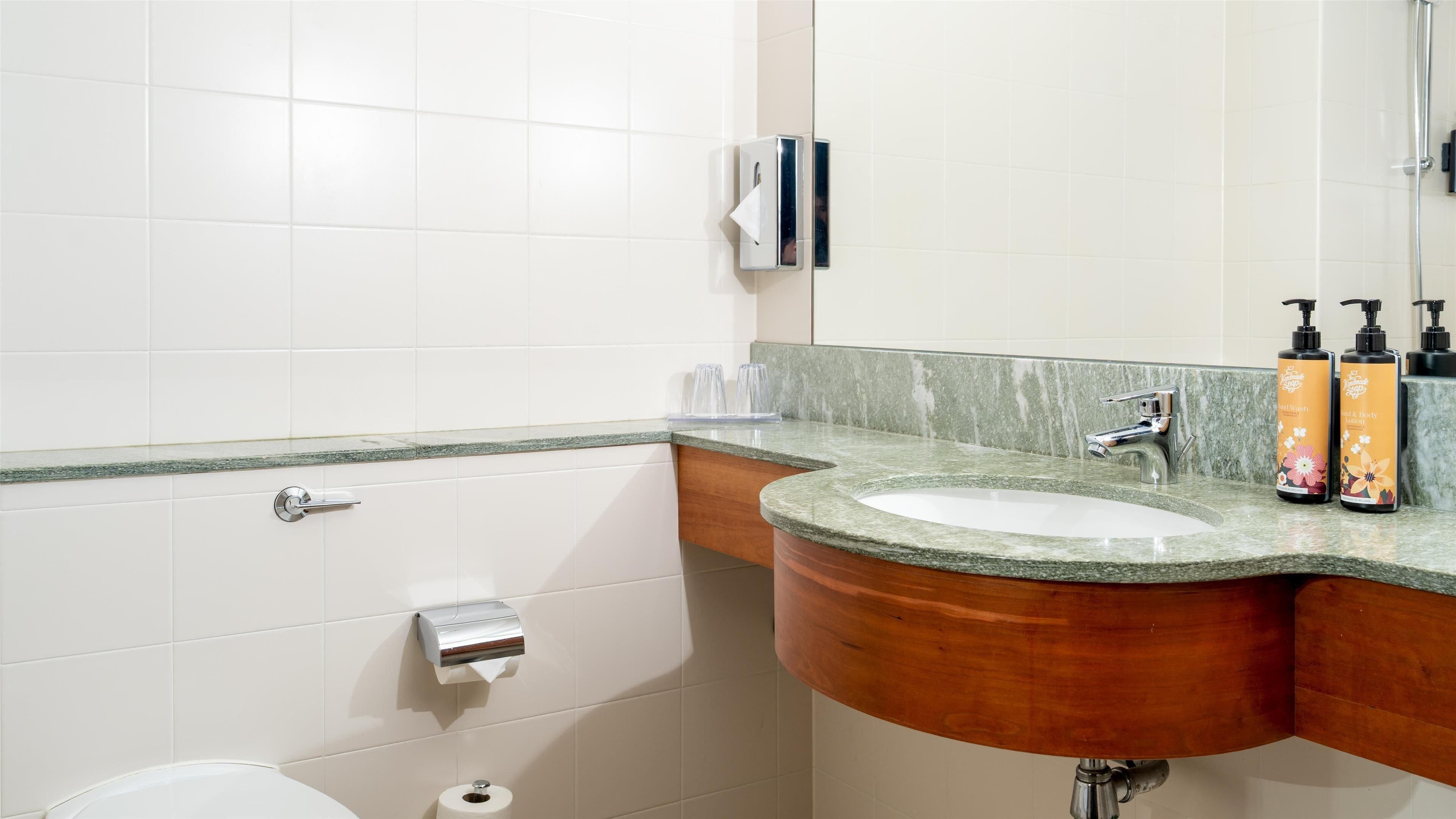 1 bedroom, desk, blackout curtains, iron/ironing board