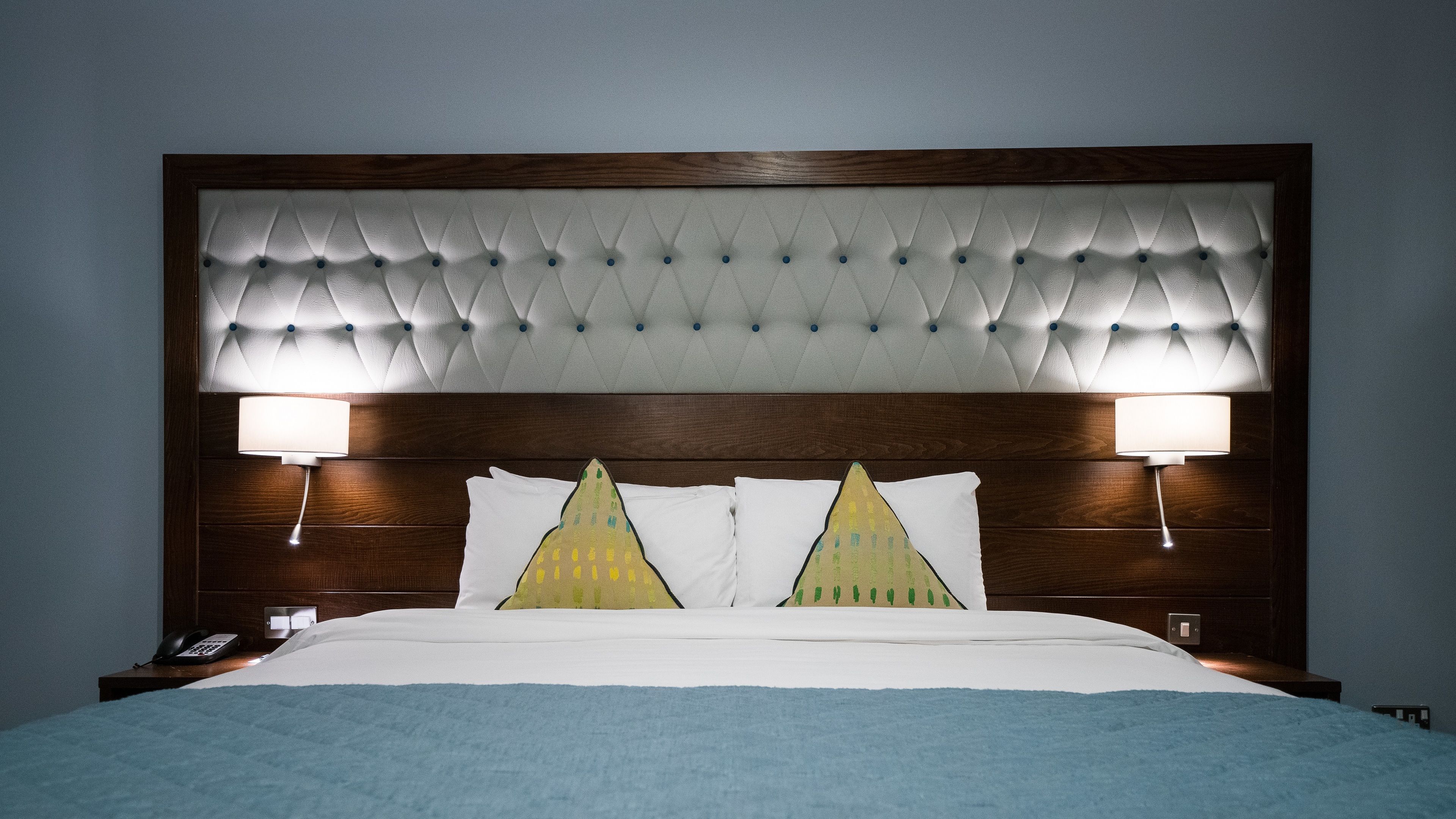 1 bedroom, desk, blackout curtains, iron/ironing board