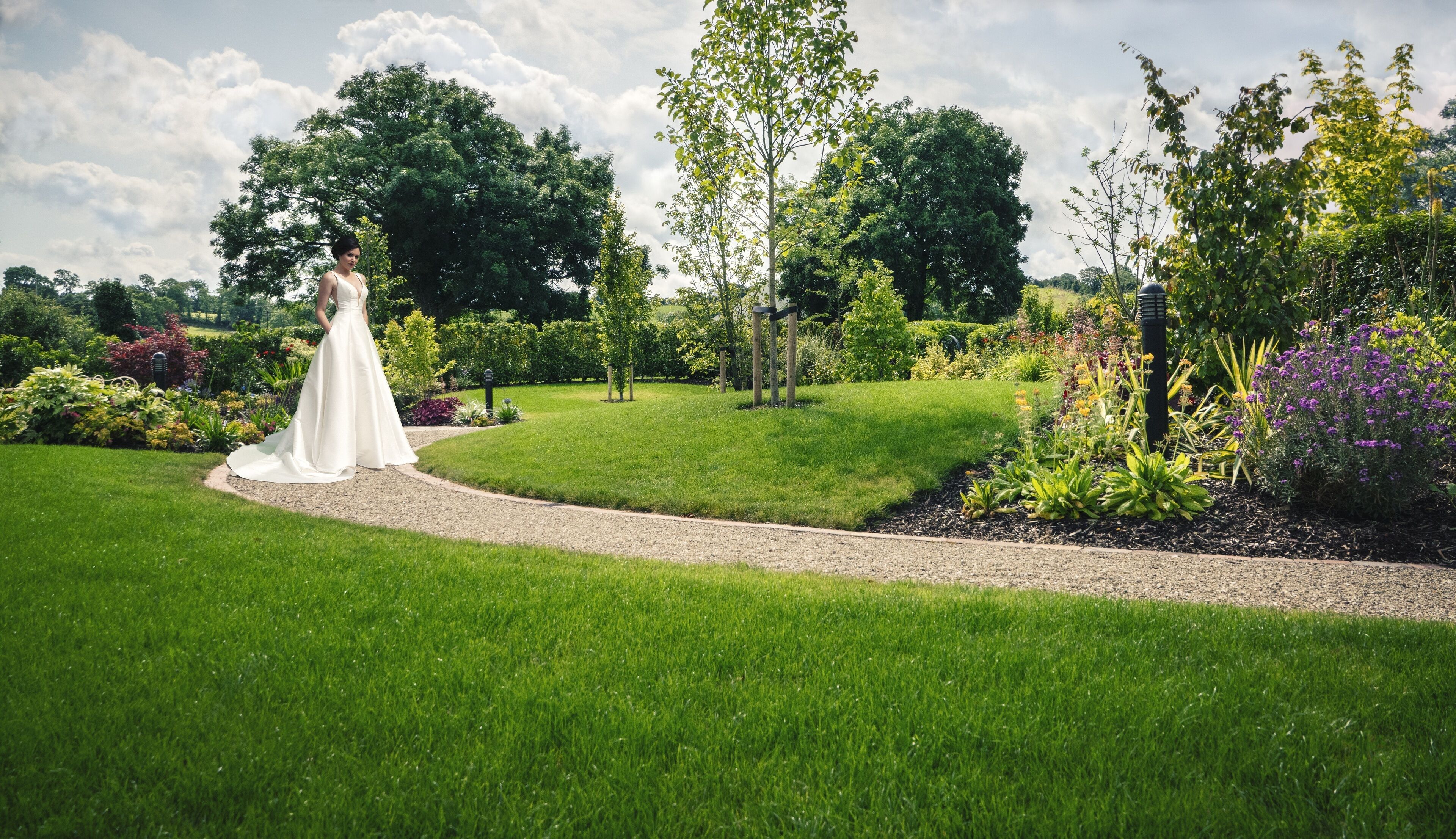 outdoor wedding area