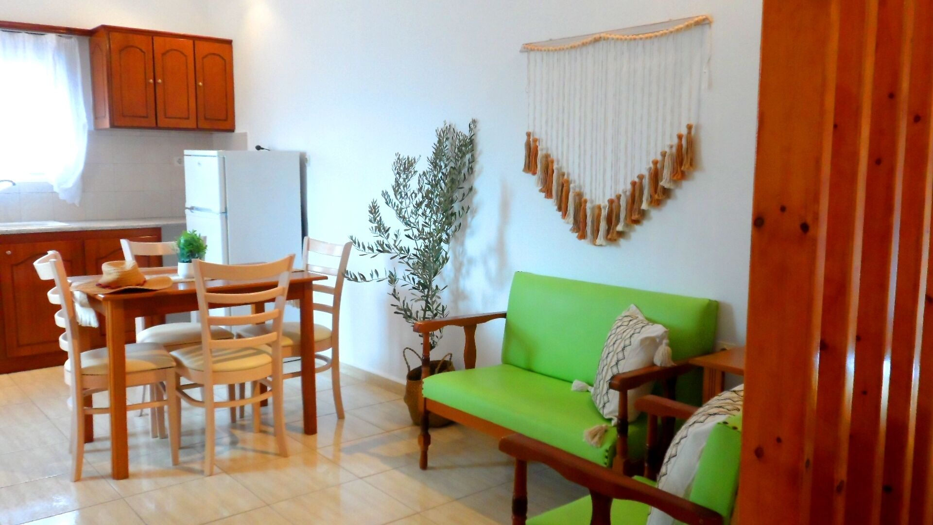 basic apartment, 2 bedrooms, garden view (5 adults) | private kitchen | mini-fridge, kitchen islands