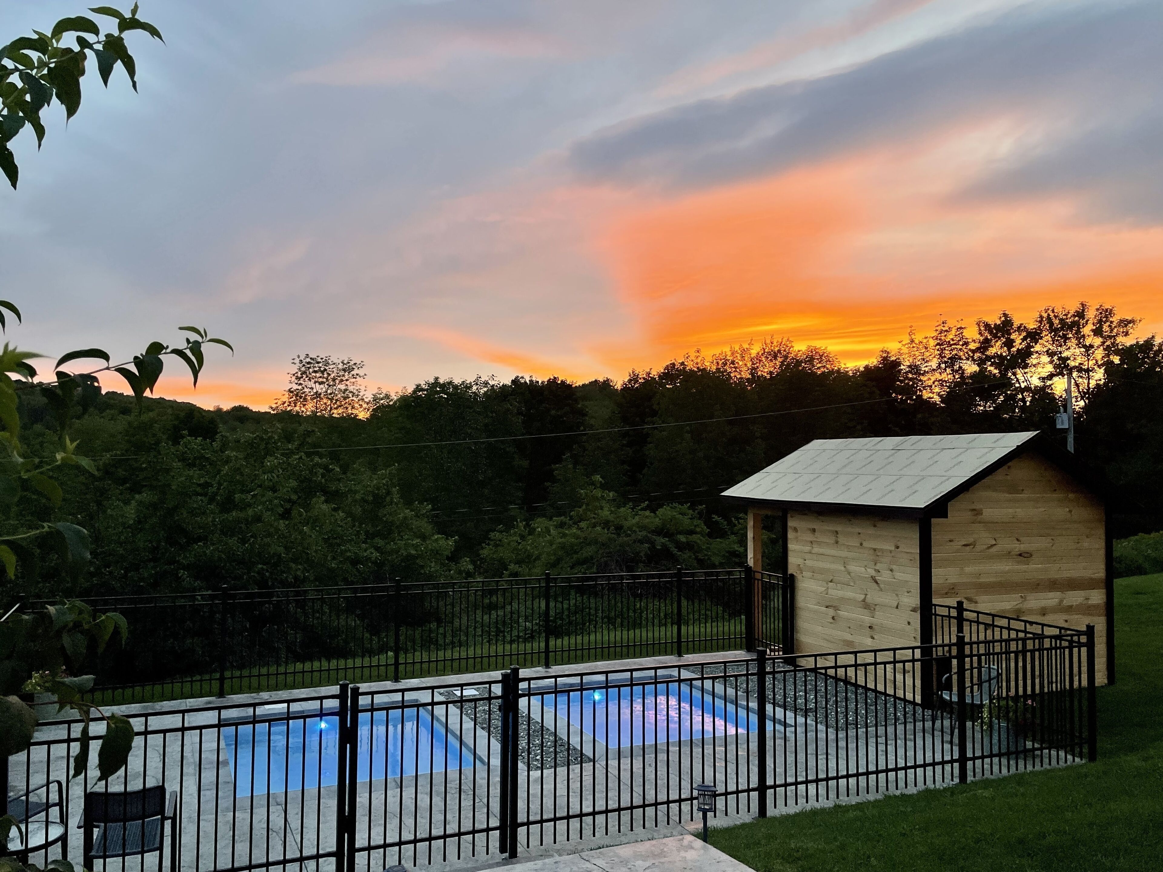Seasonal outdoor pool