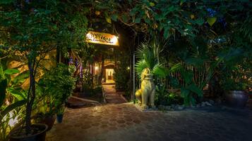 Front of property – evening/night