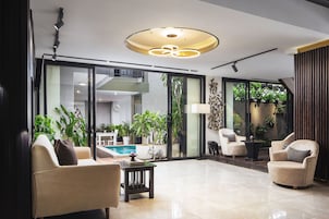 Indoor pool, outdoor pool