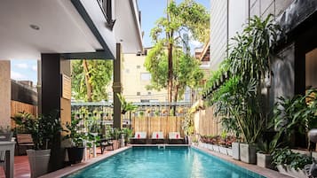 Indoor pool, outdoor pool