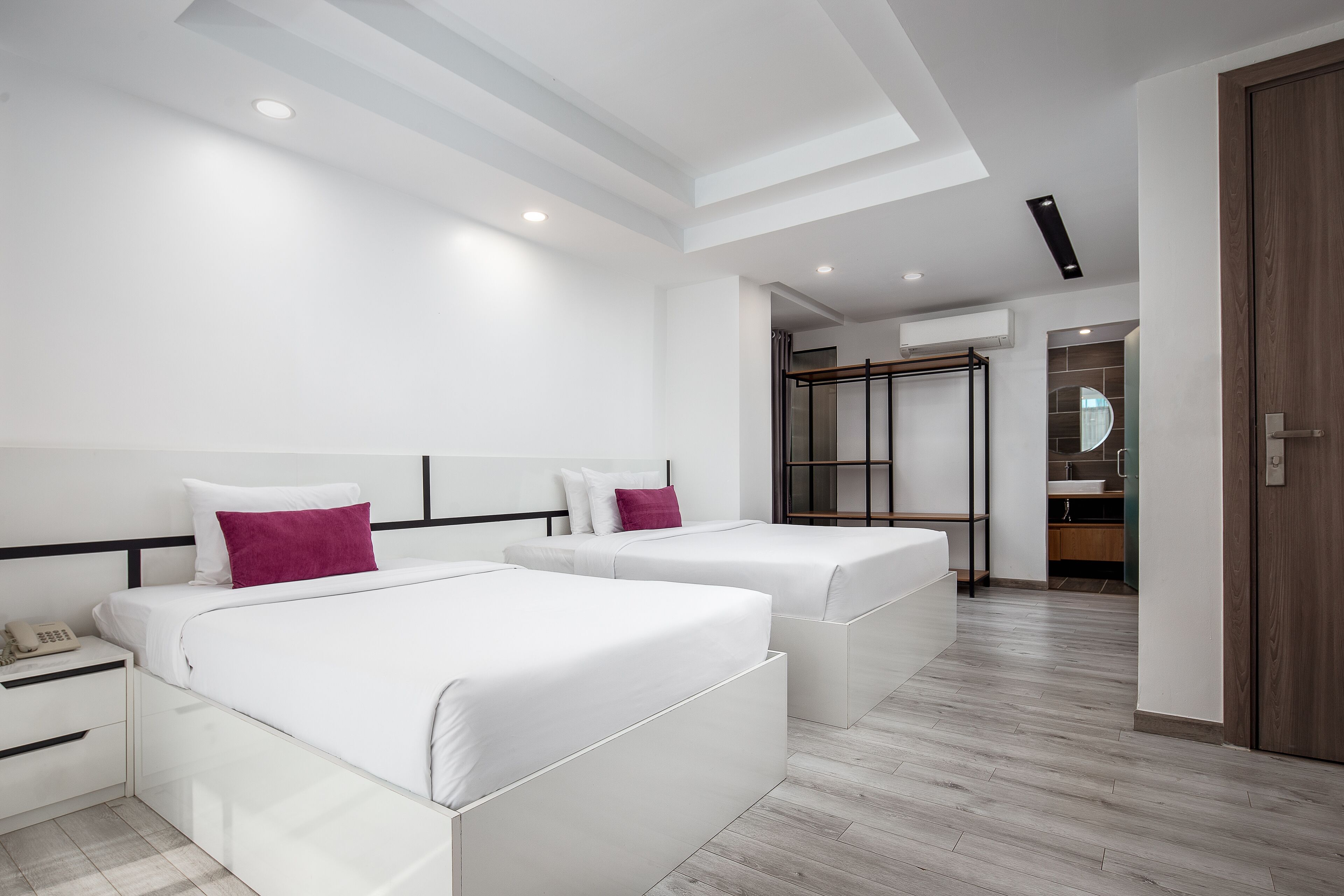 basic triple room | view from room