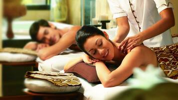 Couples treatment room(s), sauna, hot tub, body treatments, aromatherapy