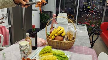 Standard Double Room | Private kitchen | Fridge, microwave, stovetop, electric kettle