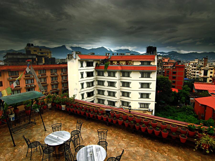 Vista de la ciutat des de l'allotjament