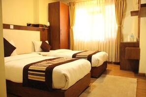 Deluxe Twin Room | Pillowtop beds, individually decorated, desk, blackout drapes - Backyard Hotel (Kathmandu)