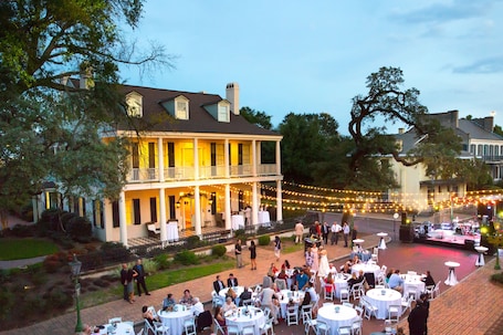 Outdoor wedding area