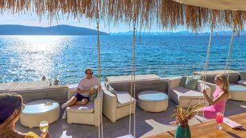 Private beach, beach cabanas, sun-loungers, beach umbrellas