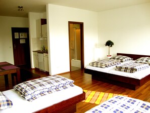 Pillow-top beds, in-room safe, soundproofing, iron/ironing board