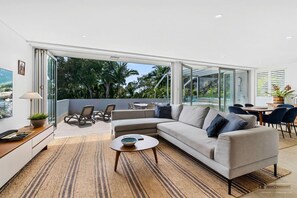 Two Bedroom Apartment 3 | Living area | Flat-screen TV, DVD player - Picture Point Terraces (Noosa Heads)