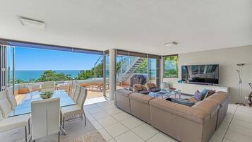 Penthouse Suite Casablanca - 4 Bedroom | Living area | Flat-screen TV, DVD player