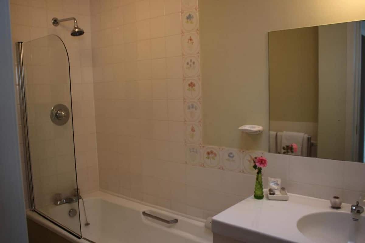 free toiletries, hair dryer, bathrobes, towels