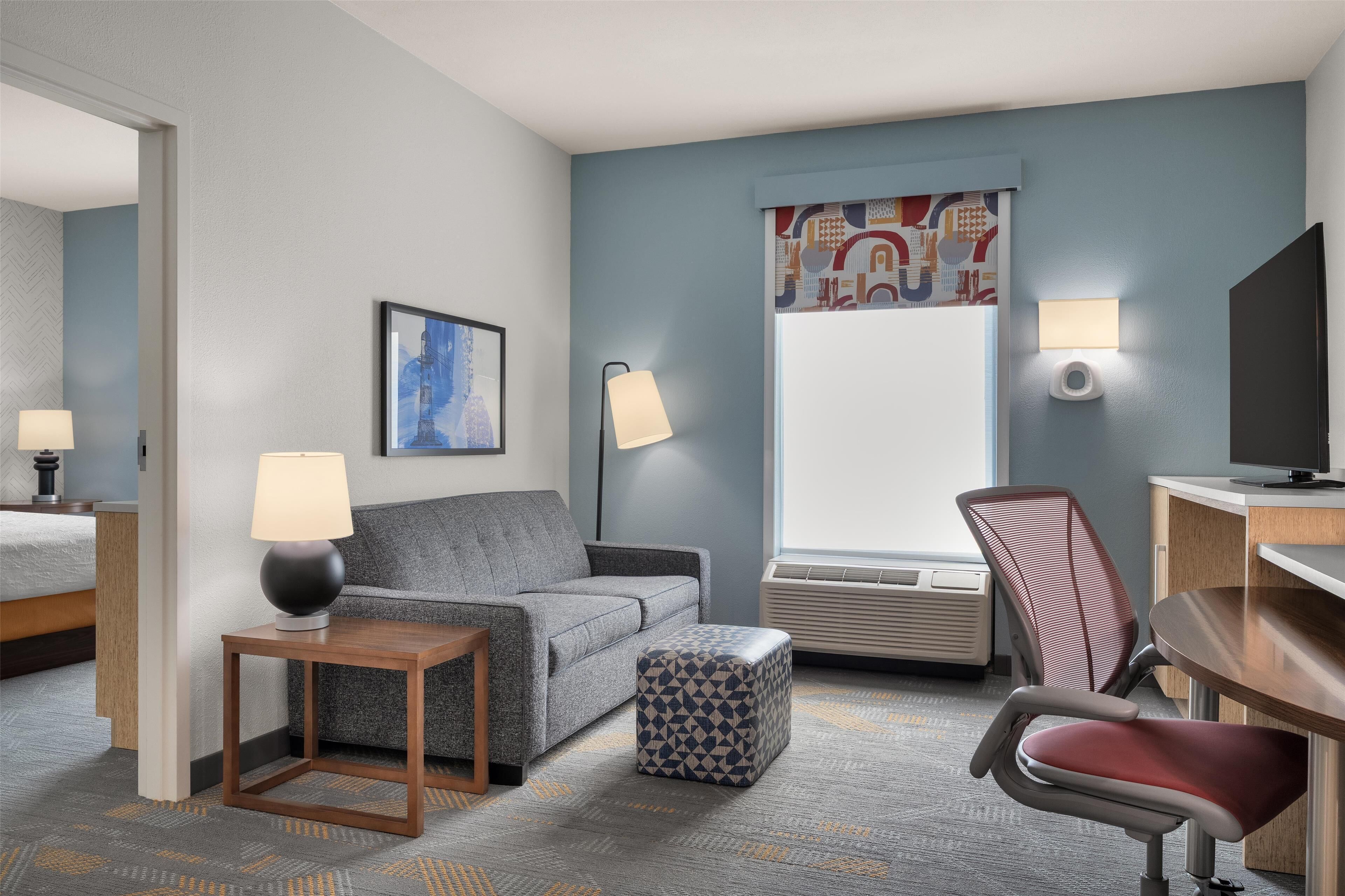 42-inch flat-screen tv with cable channels, tv