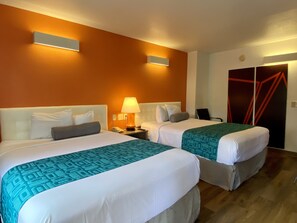 Room, 2 Queen Beds, Non Smoking | Desk, free WiFi, bed sheets - Howard Johnson by Wyndham Lake George (Lake George)