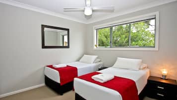 Executive Apartment, 2 Bedrooms | 1 bedroom, blackout drapes, iron/ironing board, free WiFi