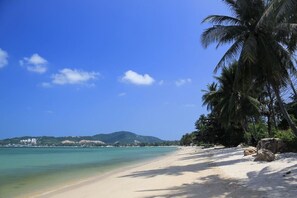 On the beach, white sand, 2 beach bars - Cocooning Hotel (Koh Samui)