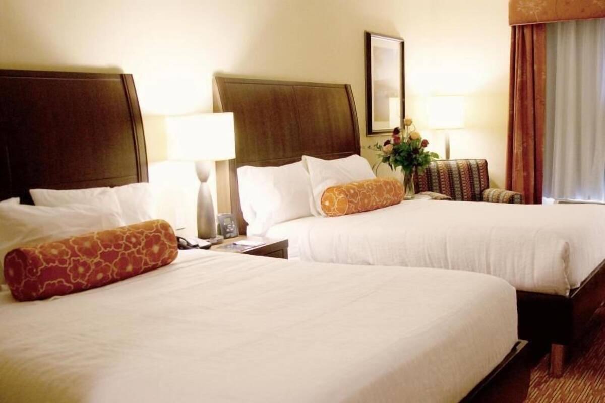 In-room safe, desk, iron/ironing board, free cribs/infant beds