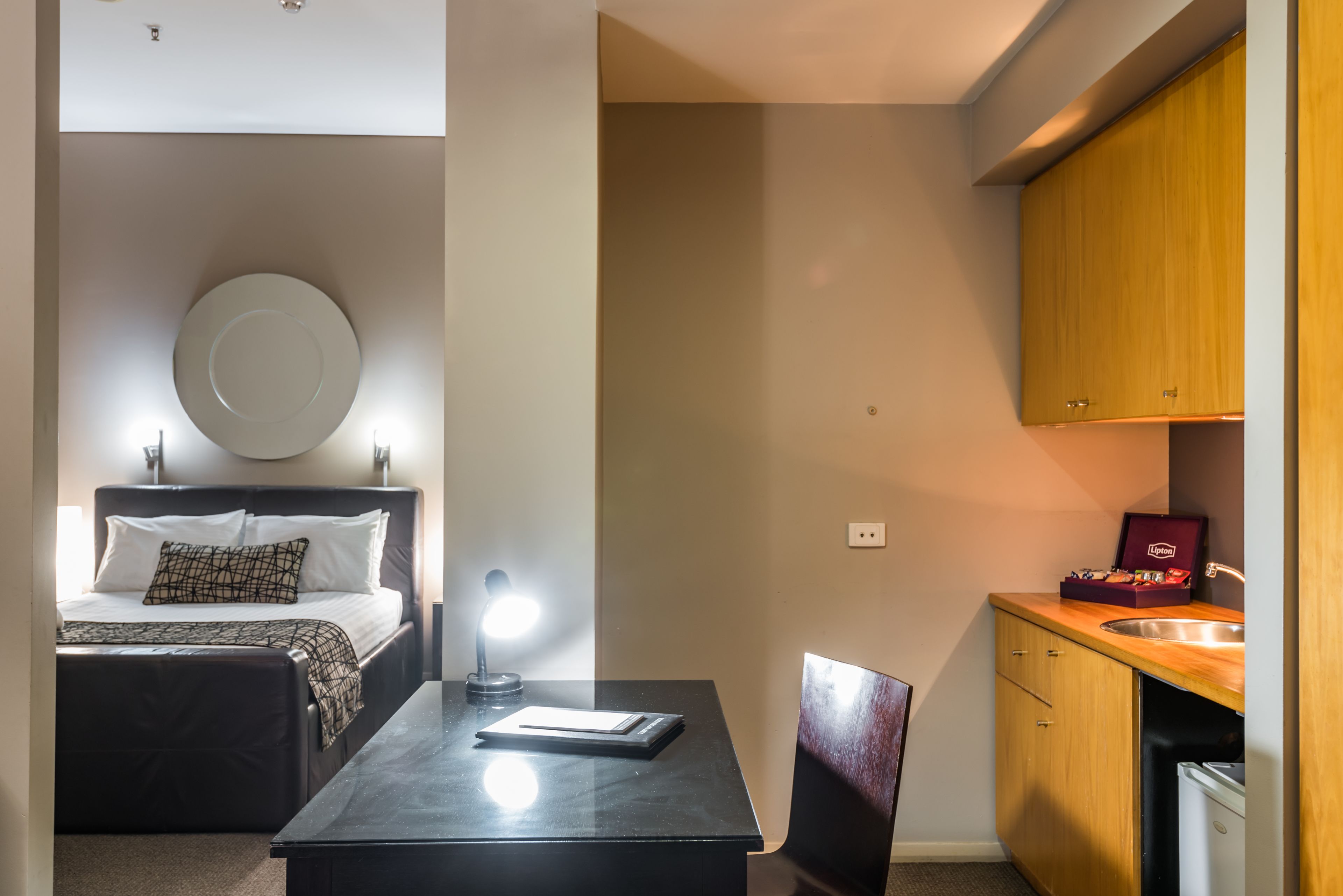 desk, blackout curtains, iron/ironing board, free wifi