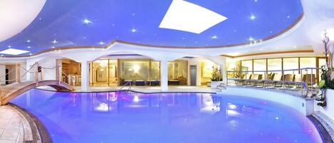 2 indoor pools, sun loungers