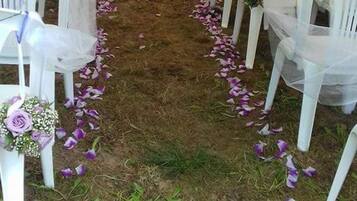 Espace mariage en plein air