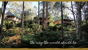 Standard Cabin, Hill View | In-room safe, desk, blackout drapes, iron/ironing board - Lemonthyme Wilderness Retreat (Moina)