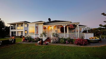 Front of property – evening/night